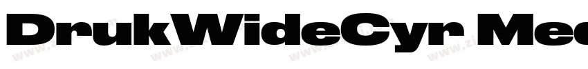 DrukWideCyr Medium字体转换